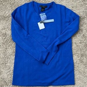 Blue cashmere sweater